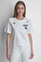 1989 PINS & PATCHES LOGO TEE