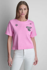 1989 PINS & PATCHES LOGO TEE