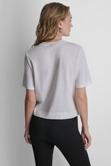 CRYSTAL BORDER LOGO GRAPHIC TEE