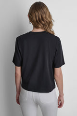 CRYSTAL BORDER LOGO GRAPHIC TEE