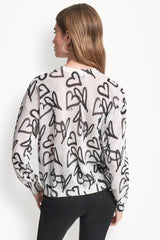 GRAFFITI HEART SWEATER