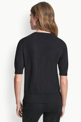 SHORT SLEEVE GRAFFITI HEART SWEATER
