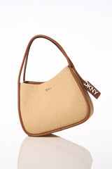 CAPRI WOVEN STRAW LARGE HOBO BAG