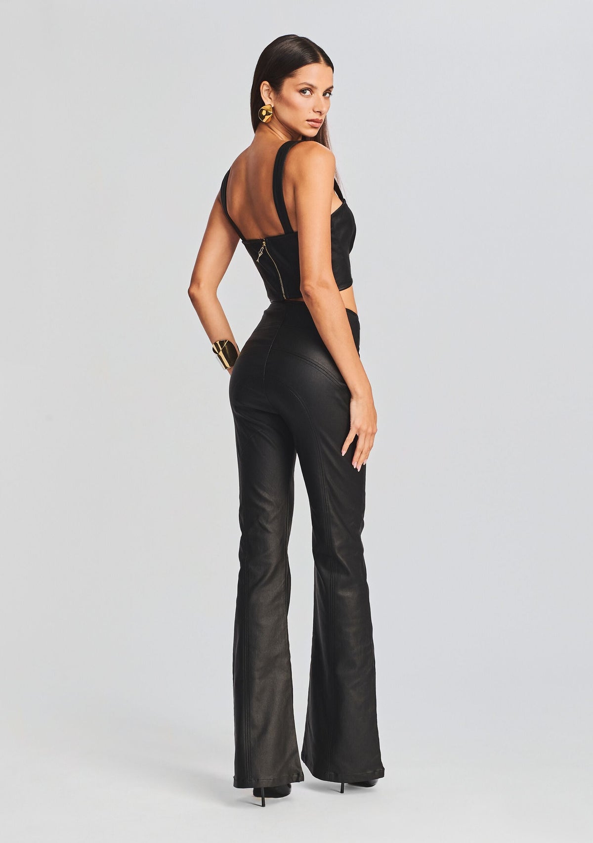 Jaylee Coated Denim Top