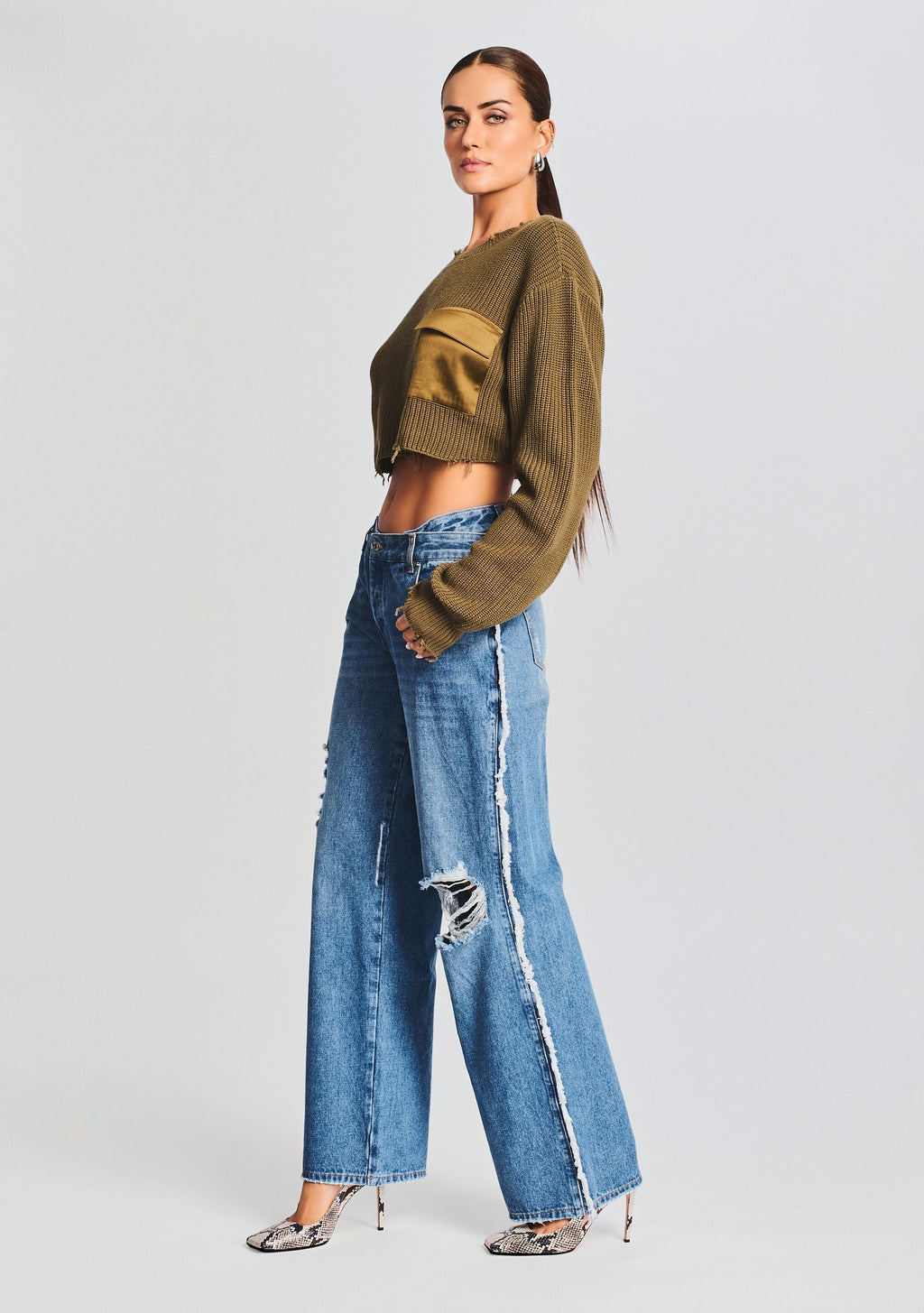 Mid Cropped Devin Sweater