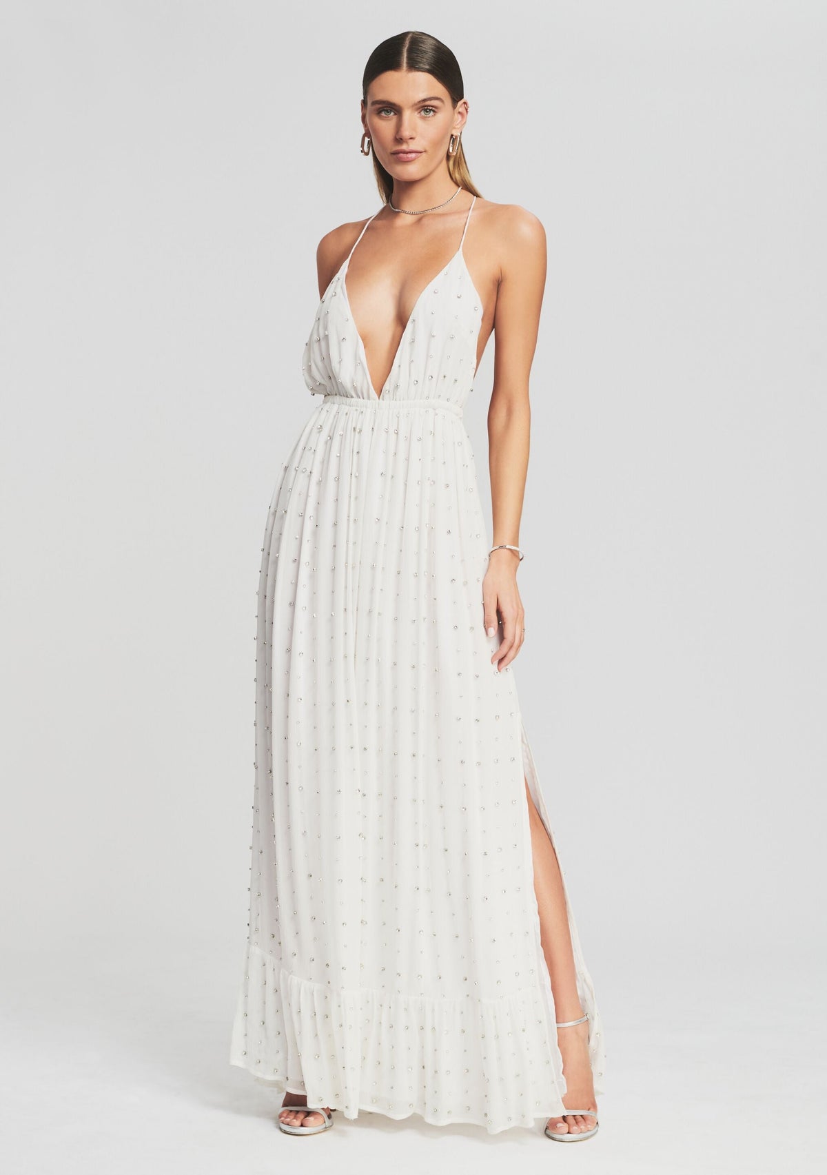 Zadie Embellished Silk Chiffon Dress