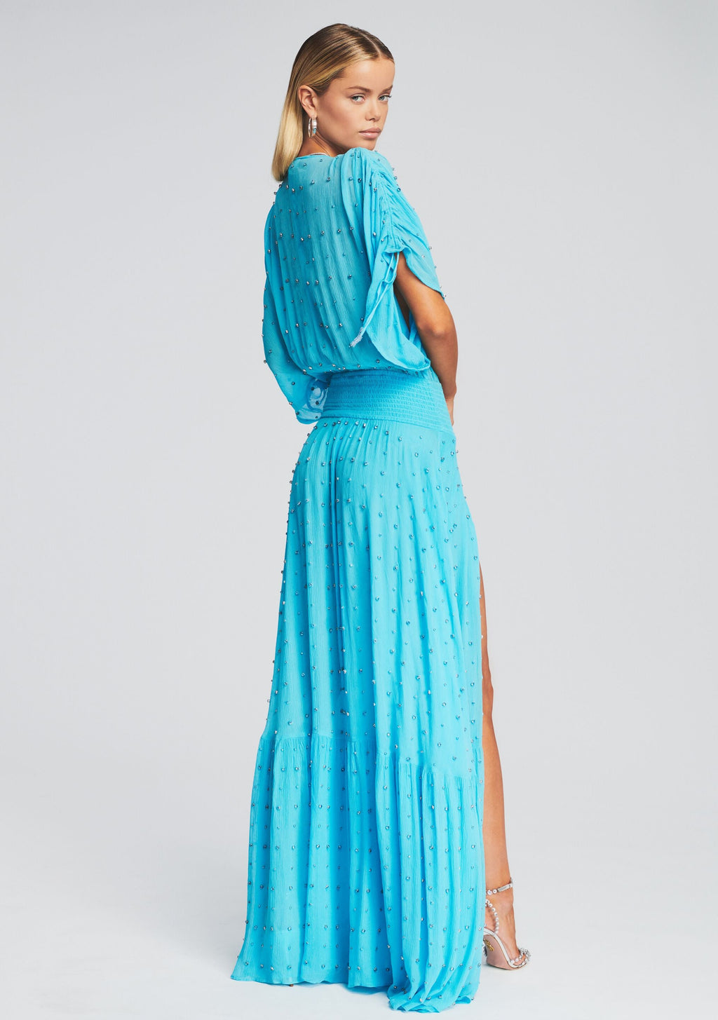 Tennie Embellished Silk Chiffon Dress
