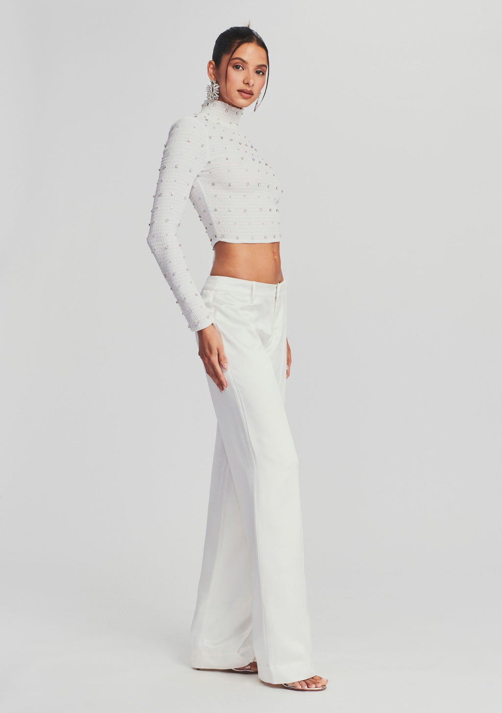 Brooks Embellished Chiffon Top