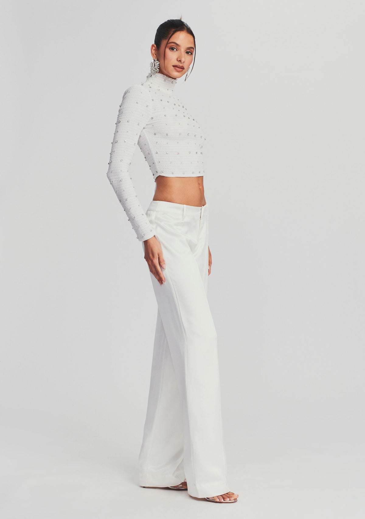 Brooks Embellished Chiffon Top