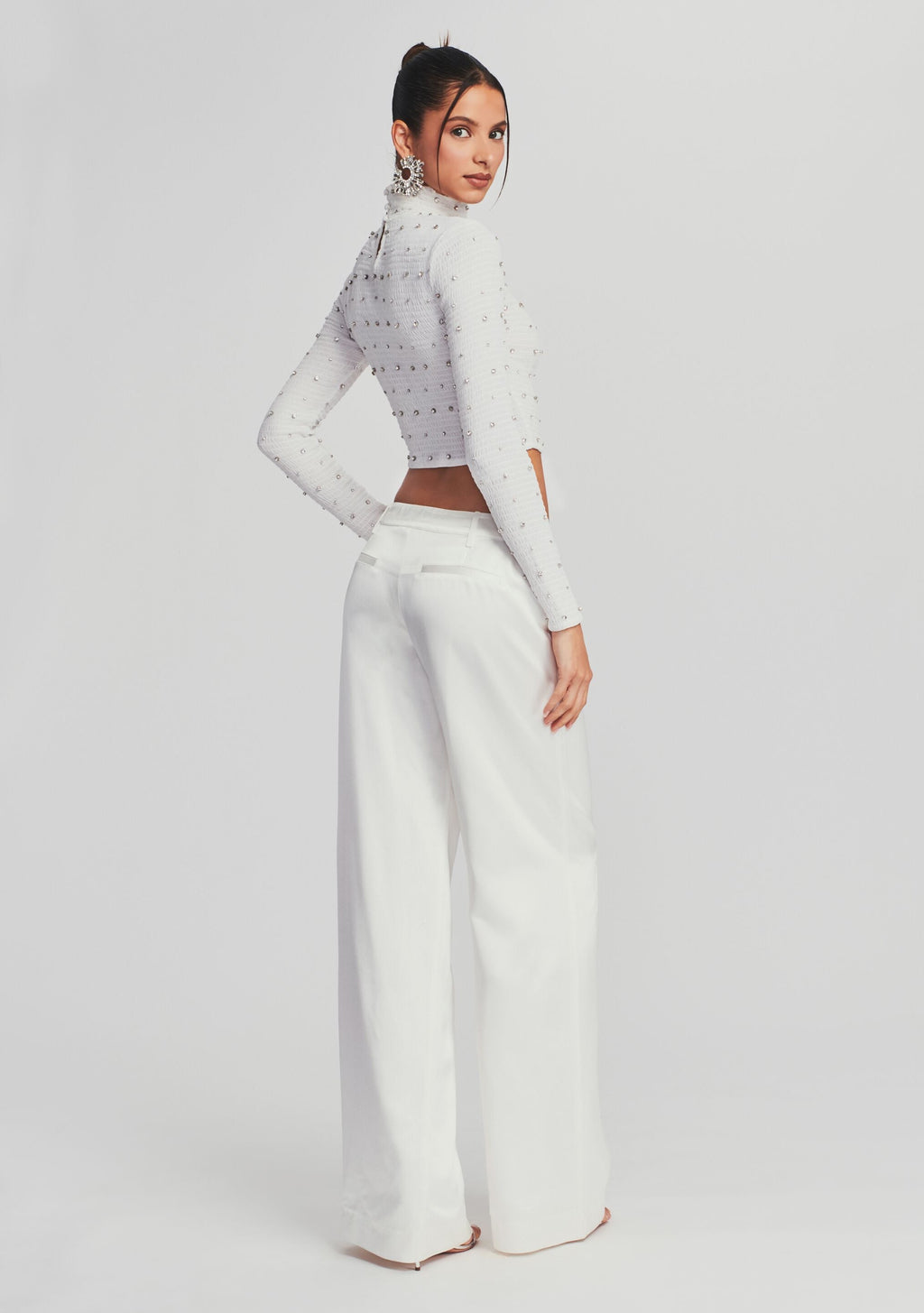 Brooks Embellished Chiffon Top