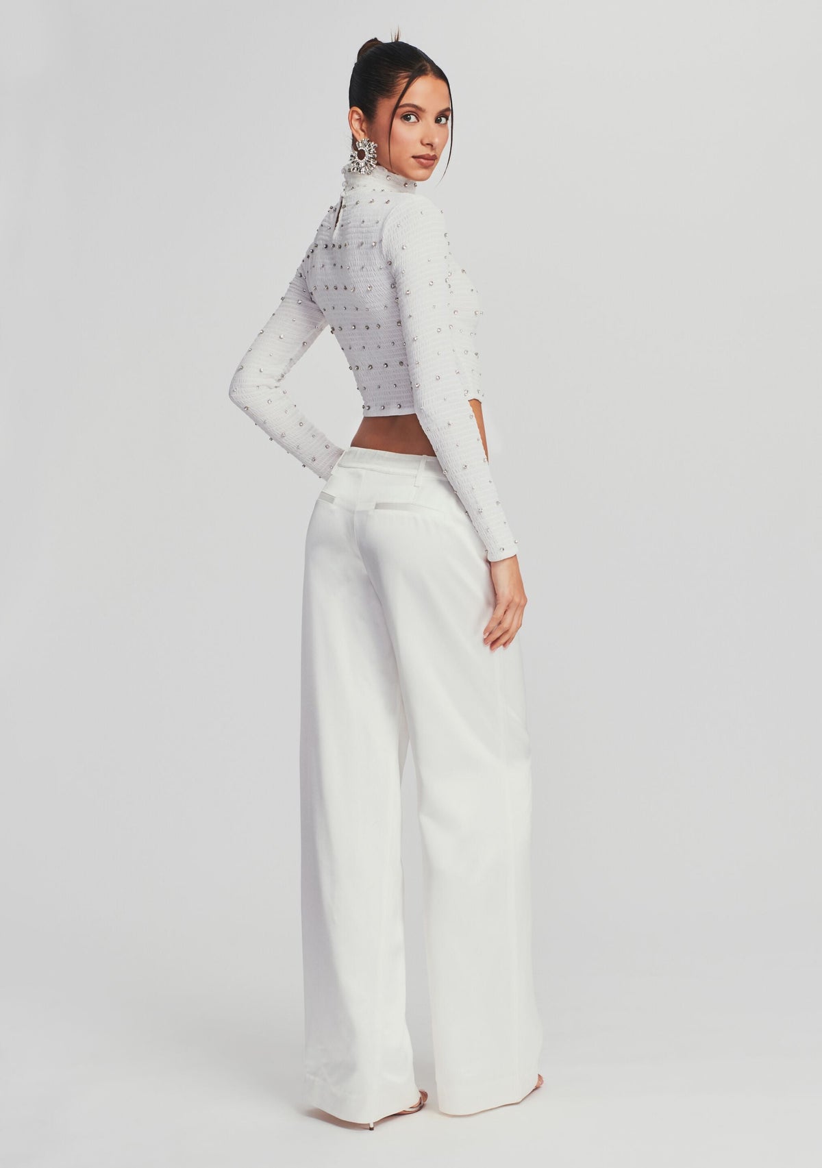 Brooks Embellished Chiffon Top
