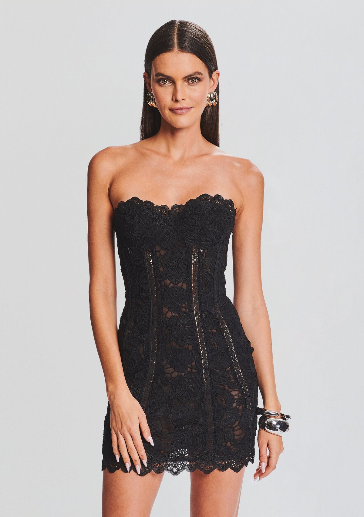 Paris Lace Short Dress