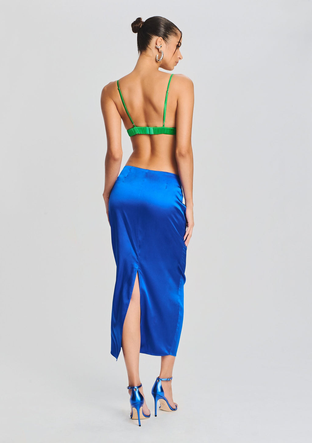 Julian Silk Midi Skirt