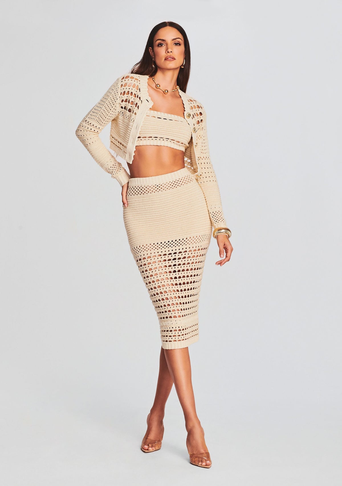Raya Knit Crochet Skirt