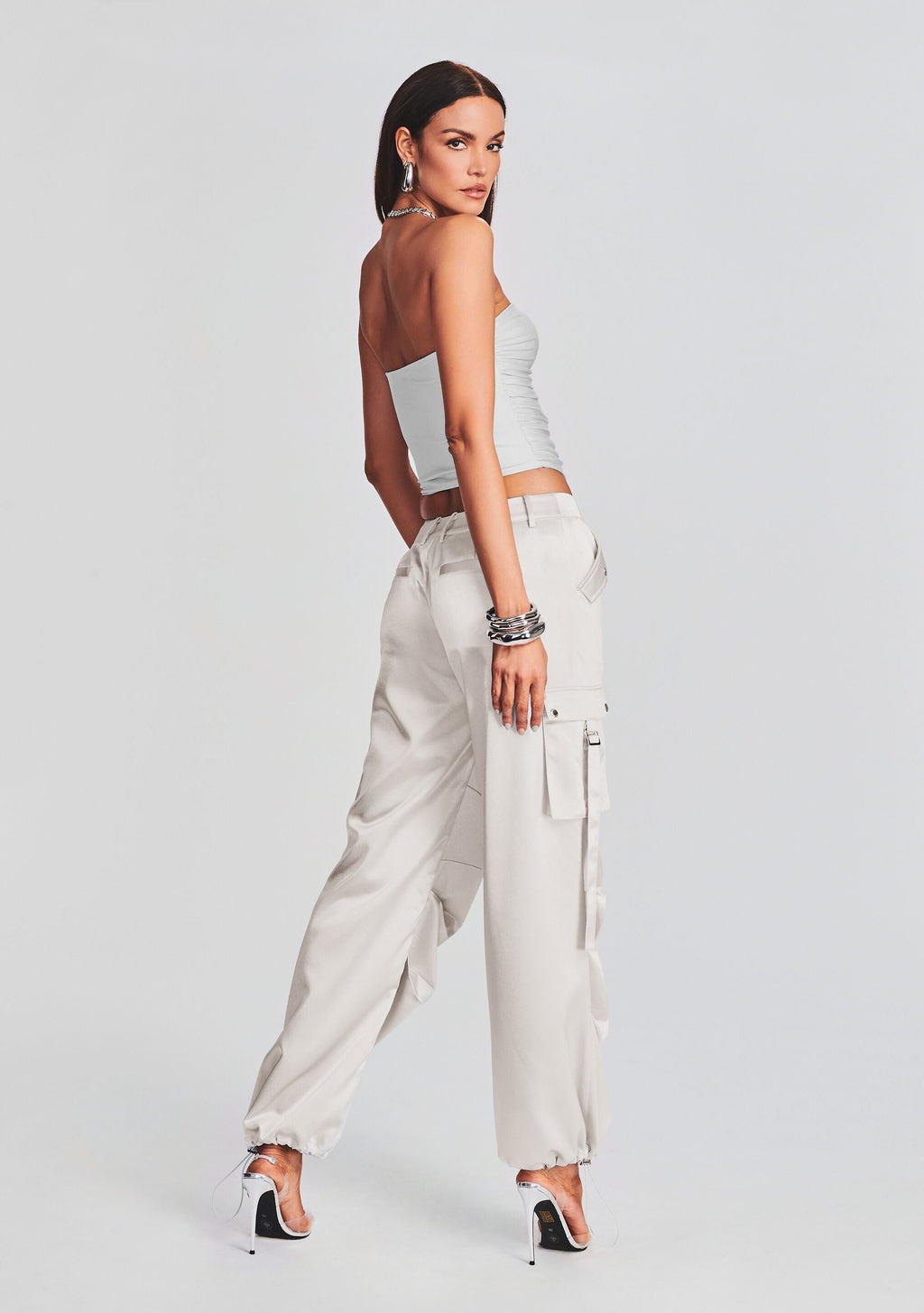 Lai Satin Cargo Pant