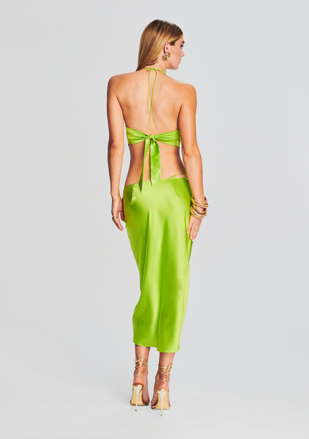 Penina Silk Midi Skirt