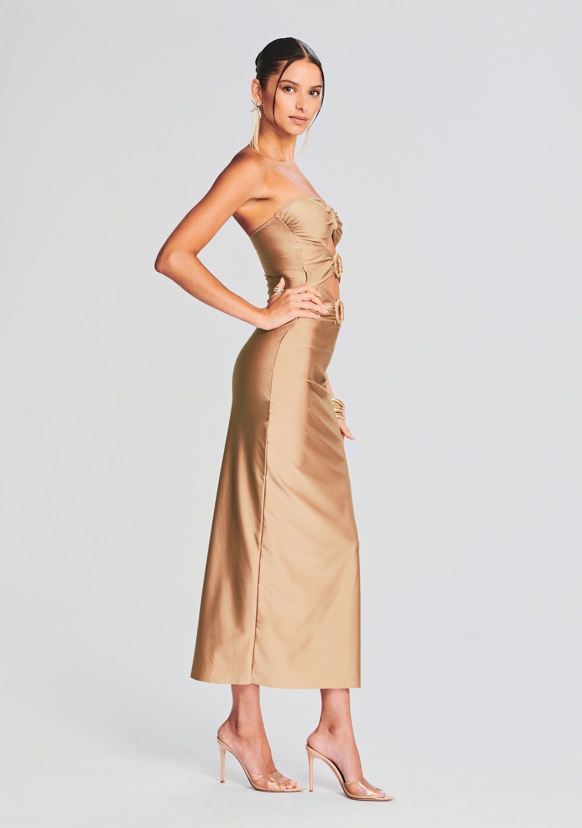 Lily Lycra Maxi Dress