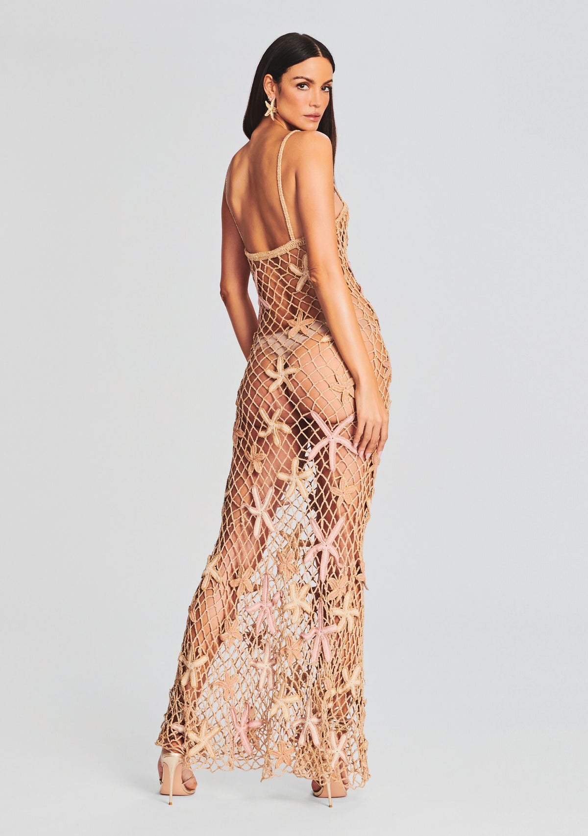 Serafina Open Crochet Dress