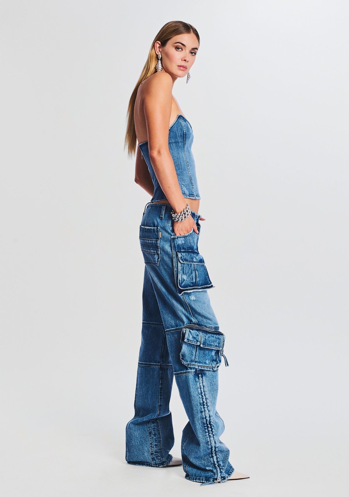Allie Denim Top