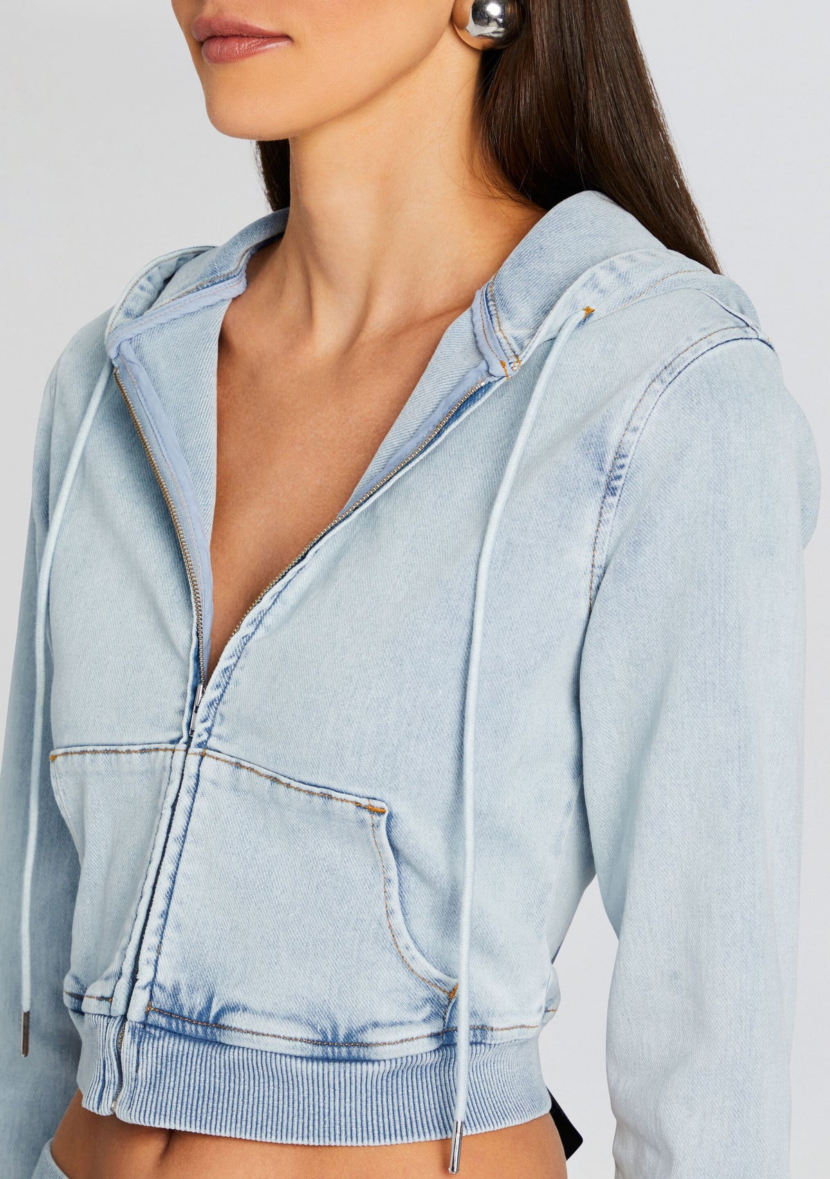 Edith Terry Cropped Hoodie