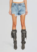 Angel Embellished Denim Short