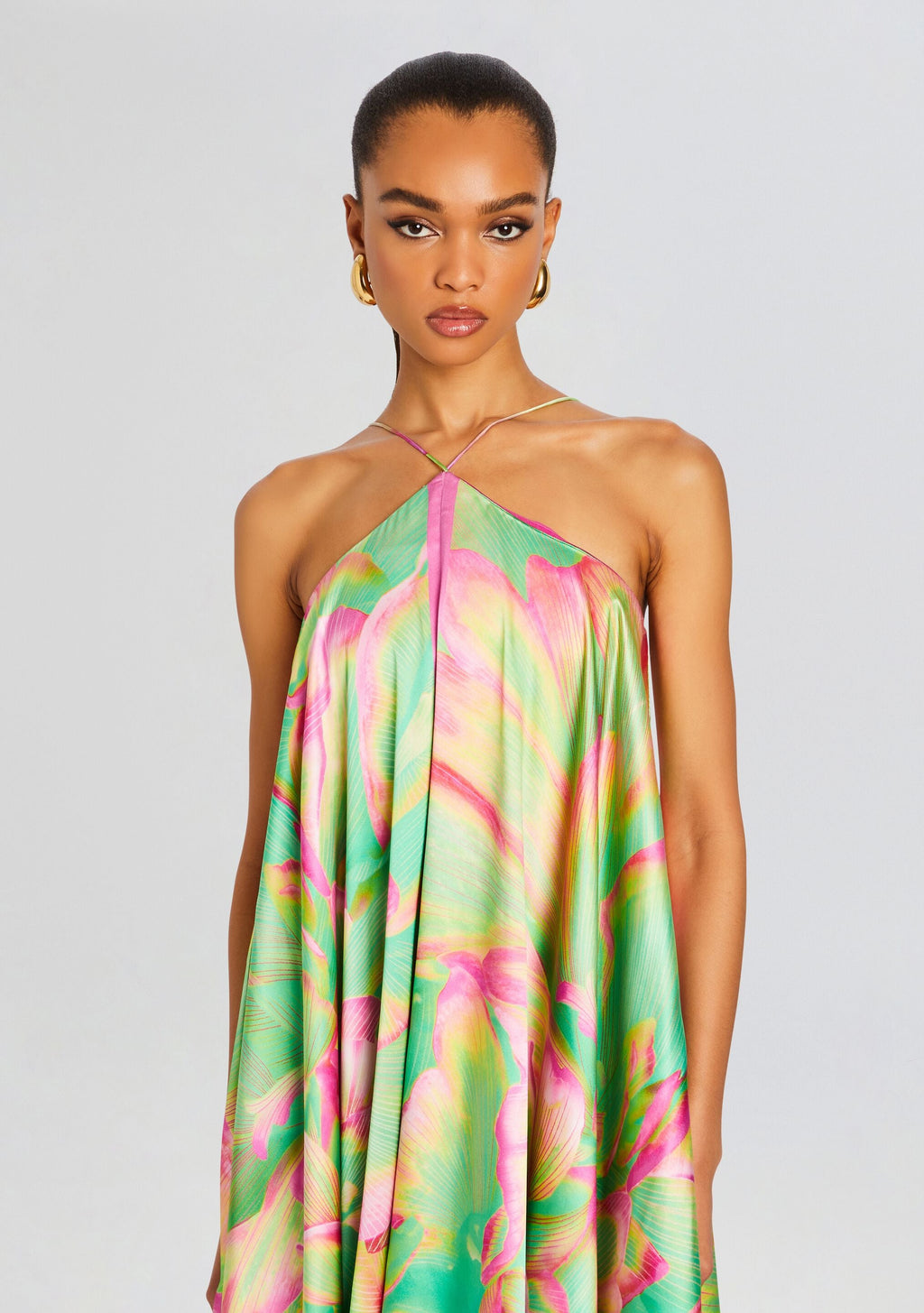 Sangria Silk Dress