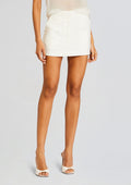 Linen White Mini Skirt