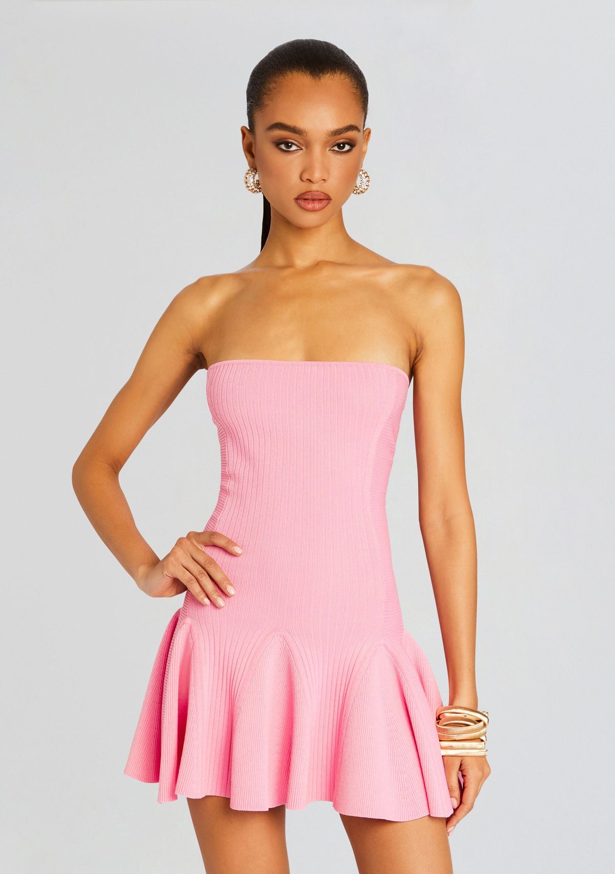 Annina Metallic Knit Dress