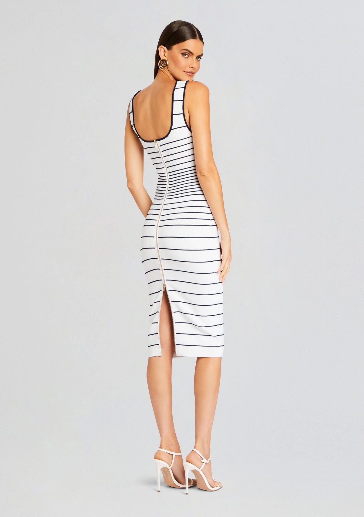 Lyle Metallic Bandage Knit Dress