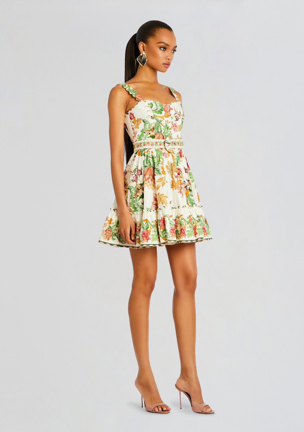 Pahi Short Dress With Belt