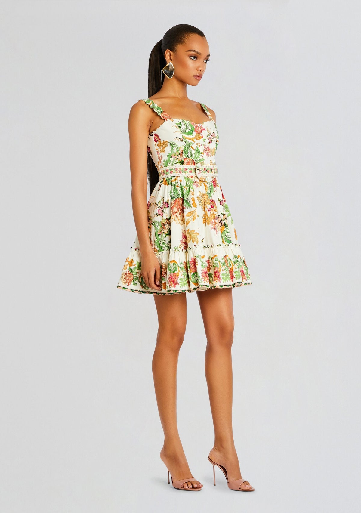 Pahi Short Dress With Belt
