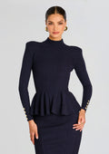 Kasha Metallic Knit Top