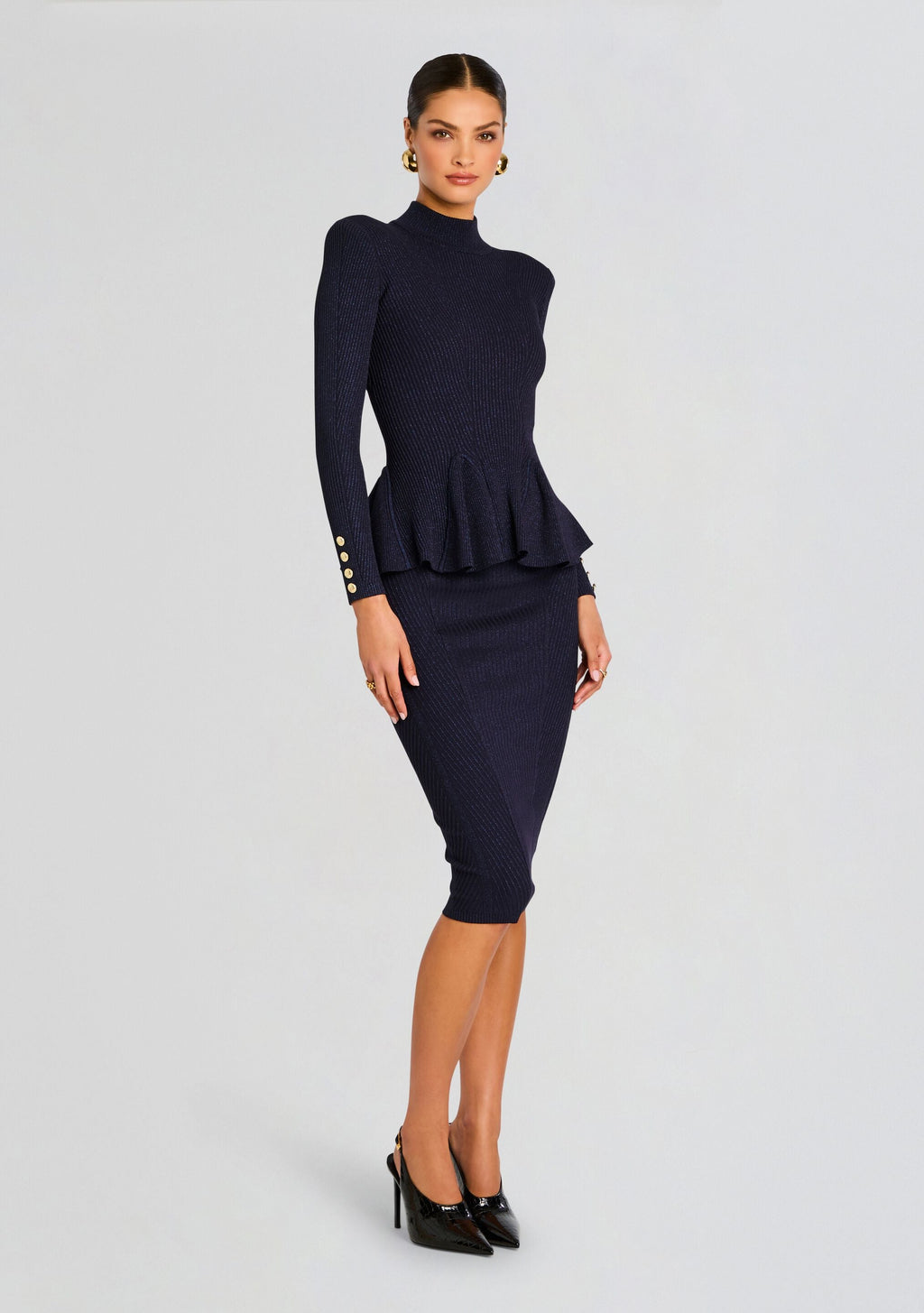 Sidra Metallic Knit Skirt