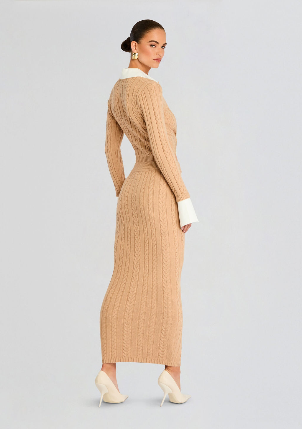 Prunella Cable Knit Skirt