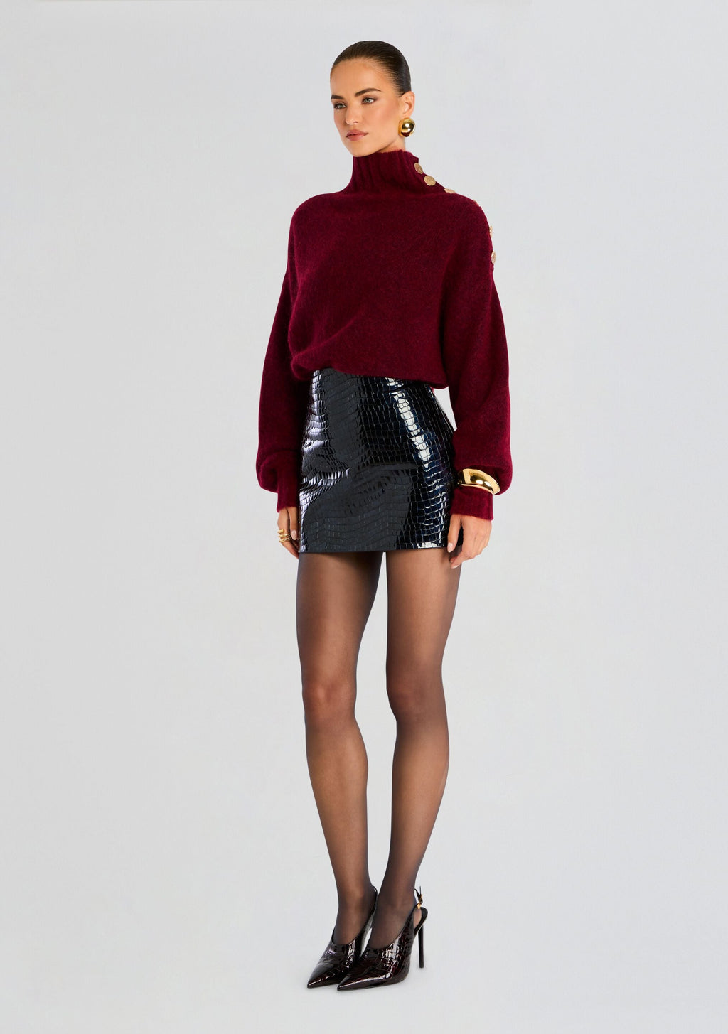 Camila Leather Skirt