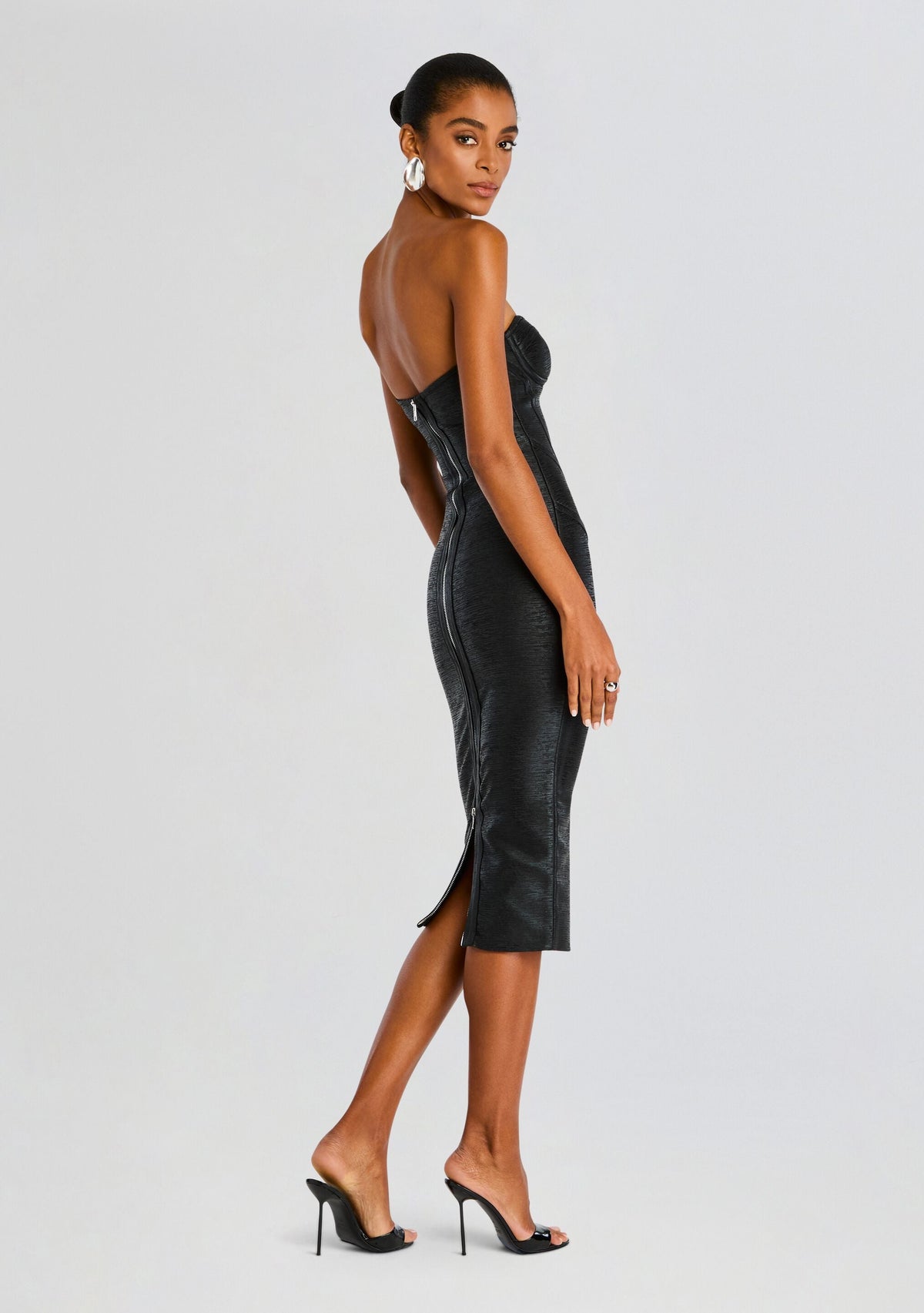 Charlize Coated Knit Dress