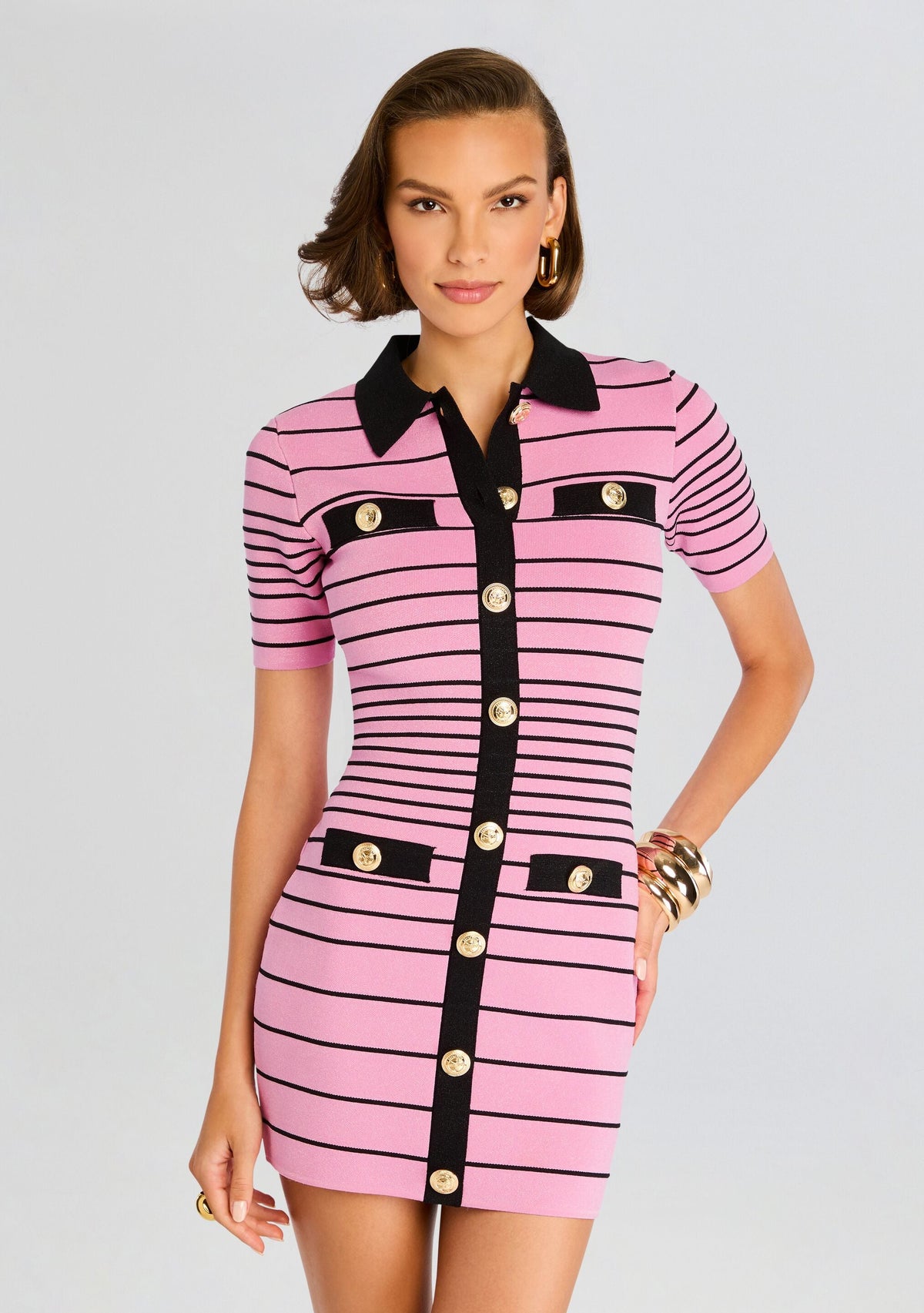 Kiersten Metallic Knit Dress