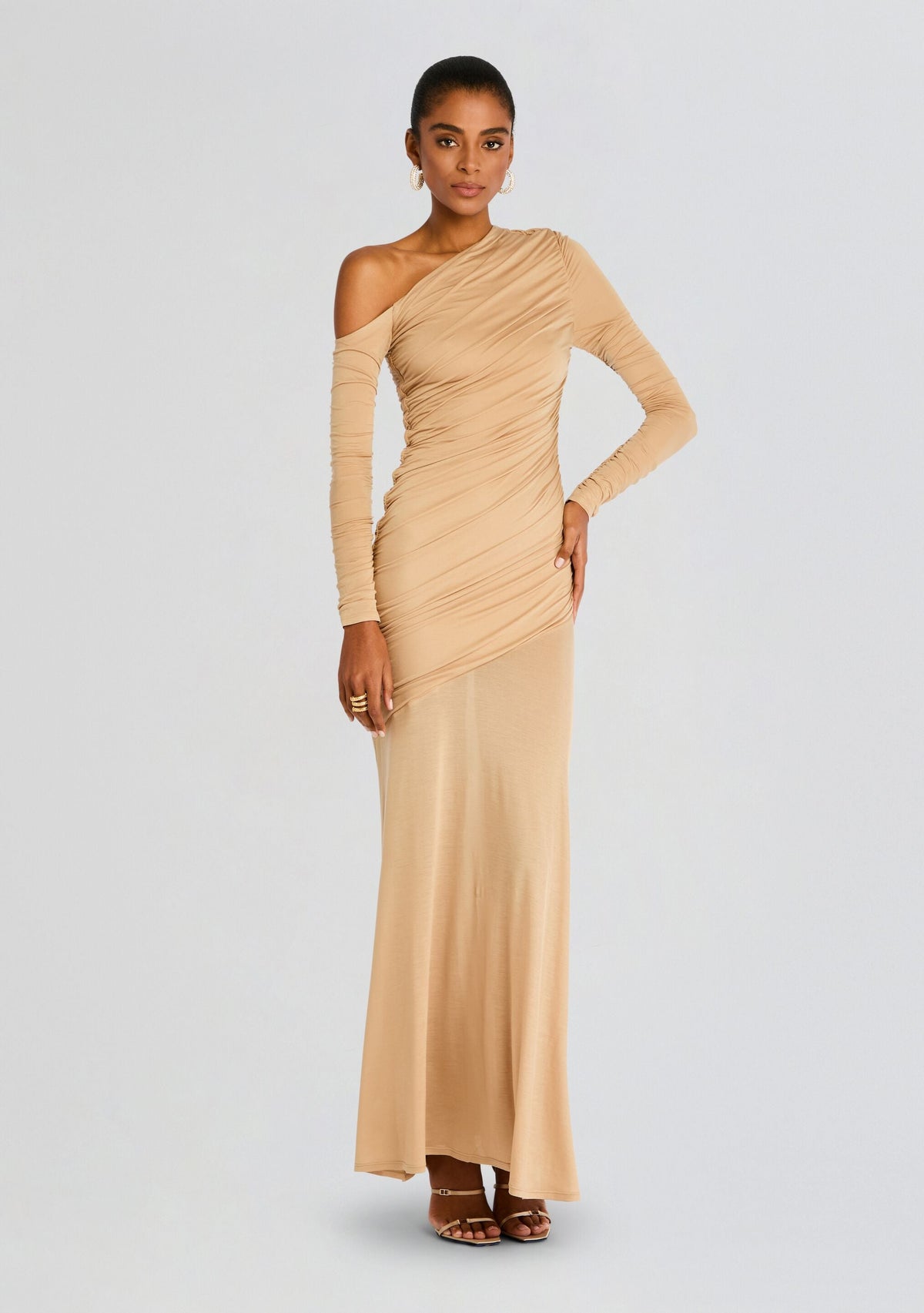 Persephone Ruched Maxi Dress