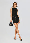 Erin Metallic Bandage Knit Dress