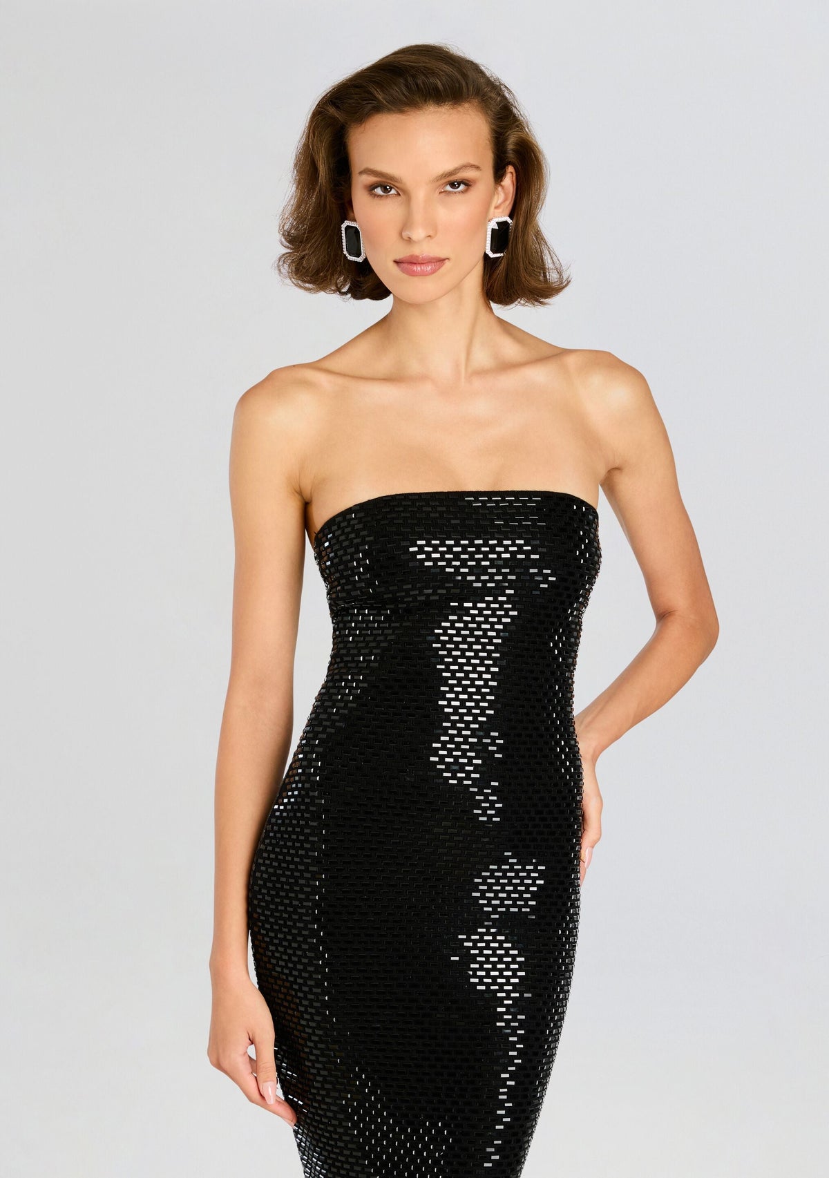 Karrah Embellished Knit Dress