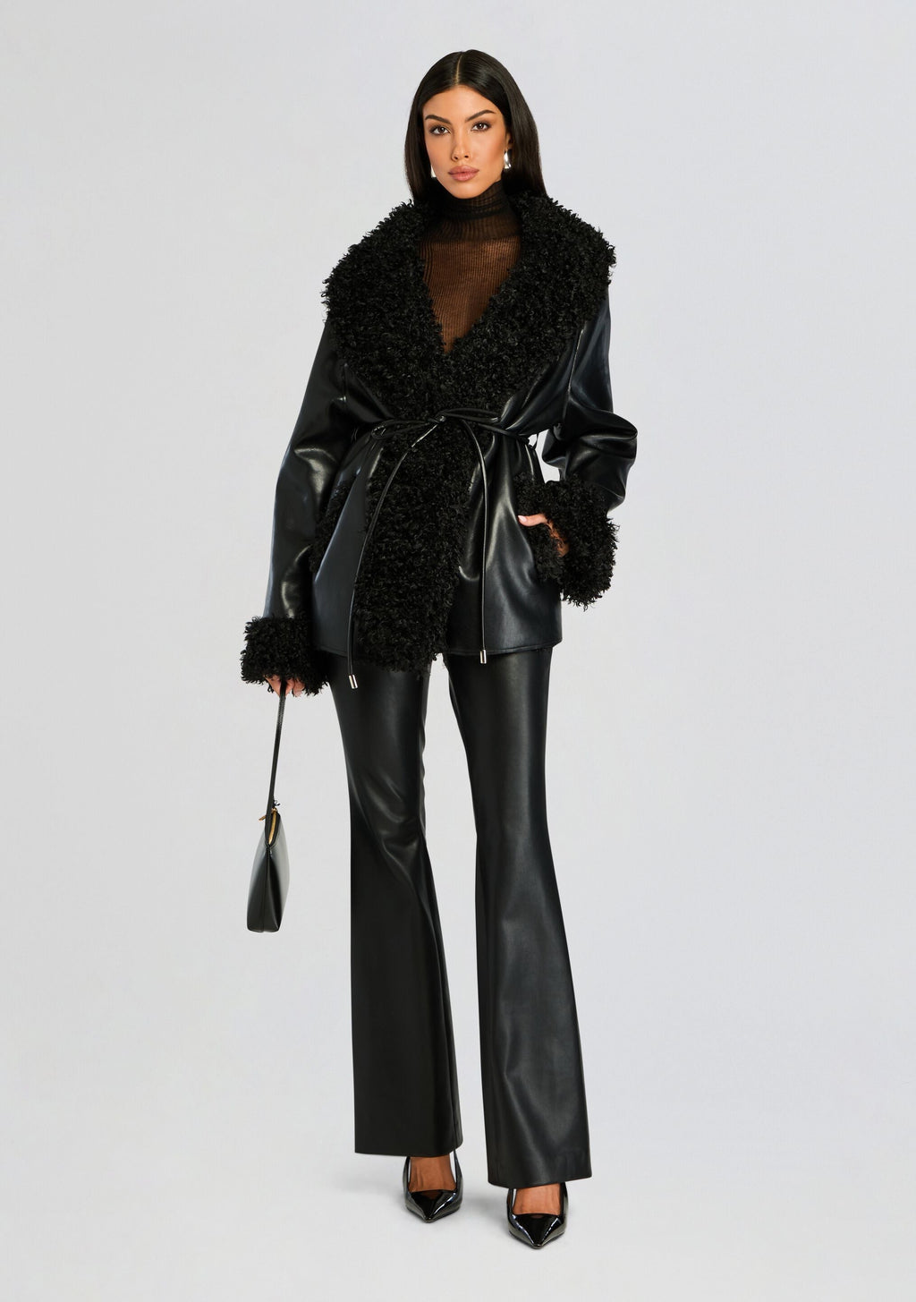 Roxanne Vegan Leather Coat