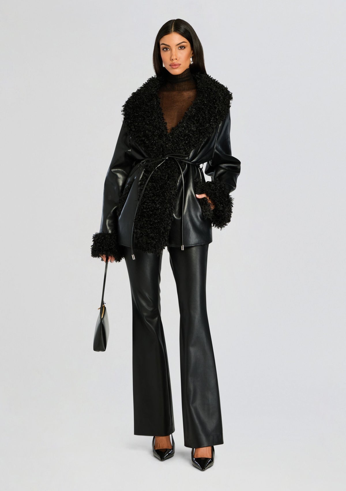 Roxanne Vegan Leather Coat