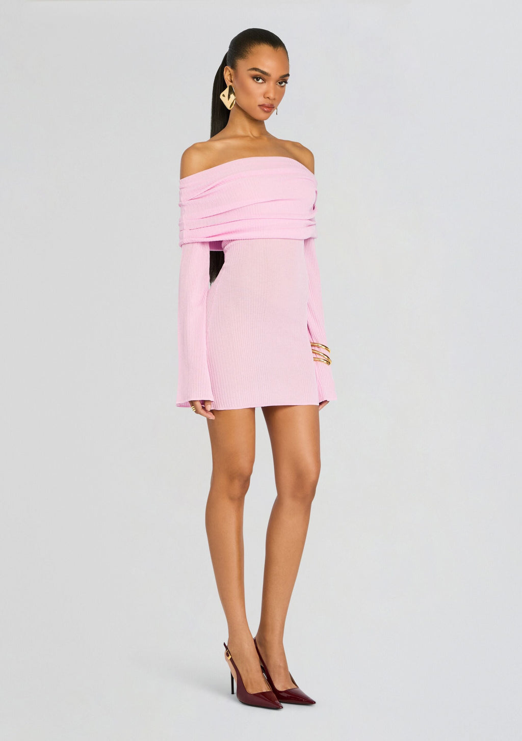 Galli Rib Knit Mini Dress