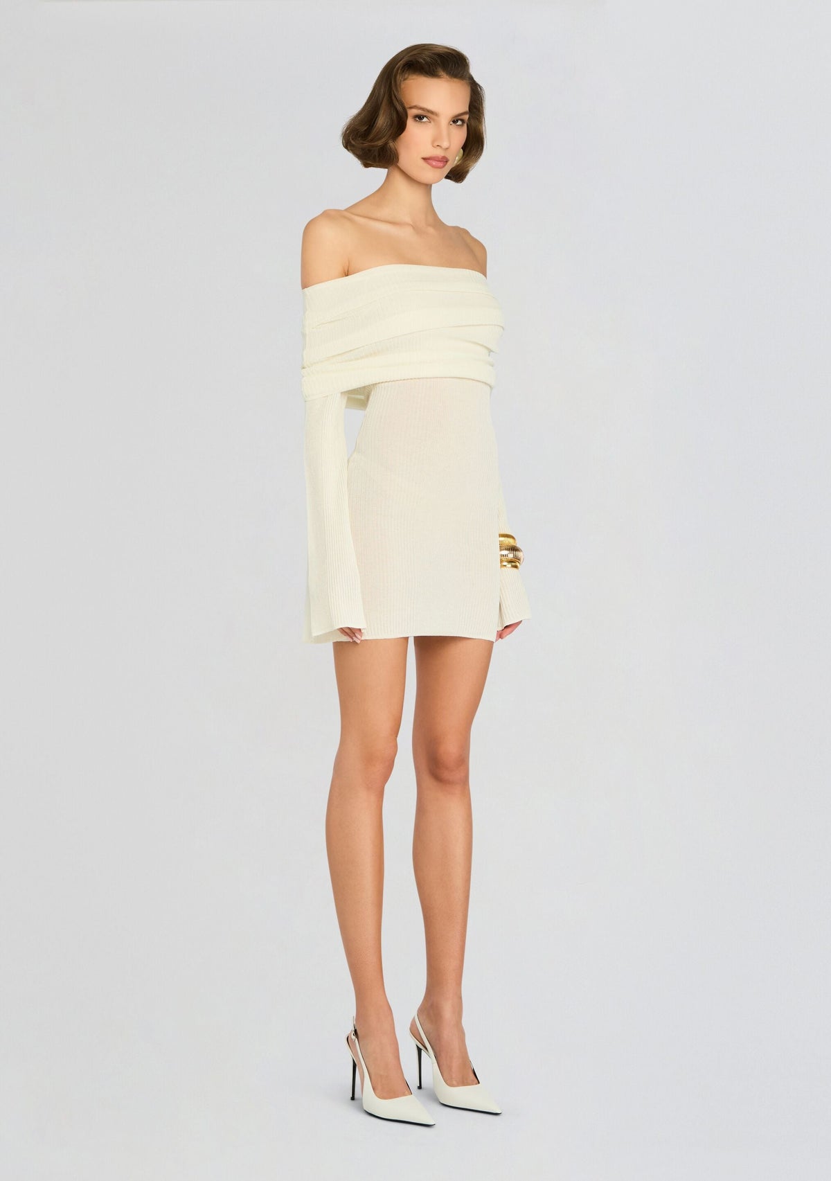Galli Rib Knit Mini Dress