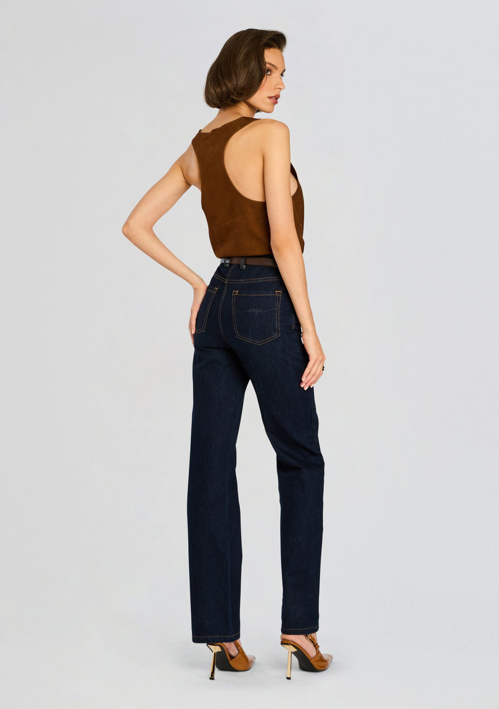 Elizabeth Suede Tank Top