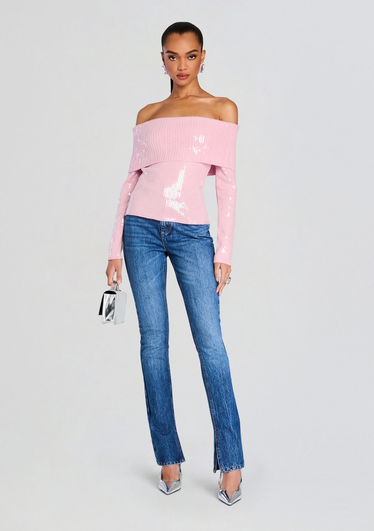 Jourdana Sequin Knit Top