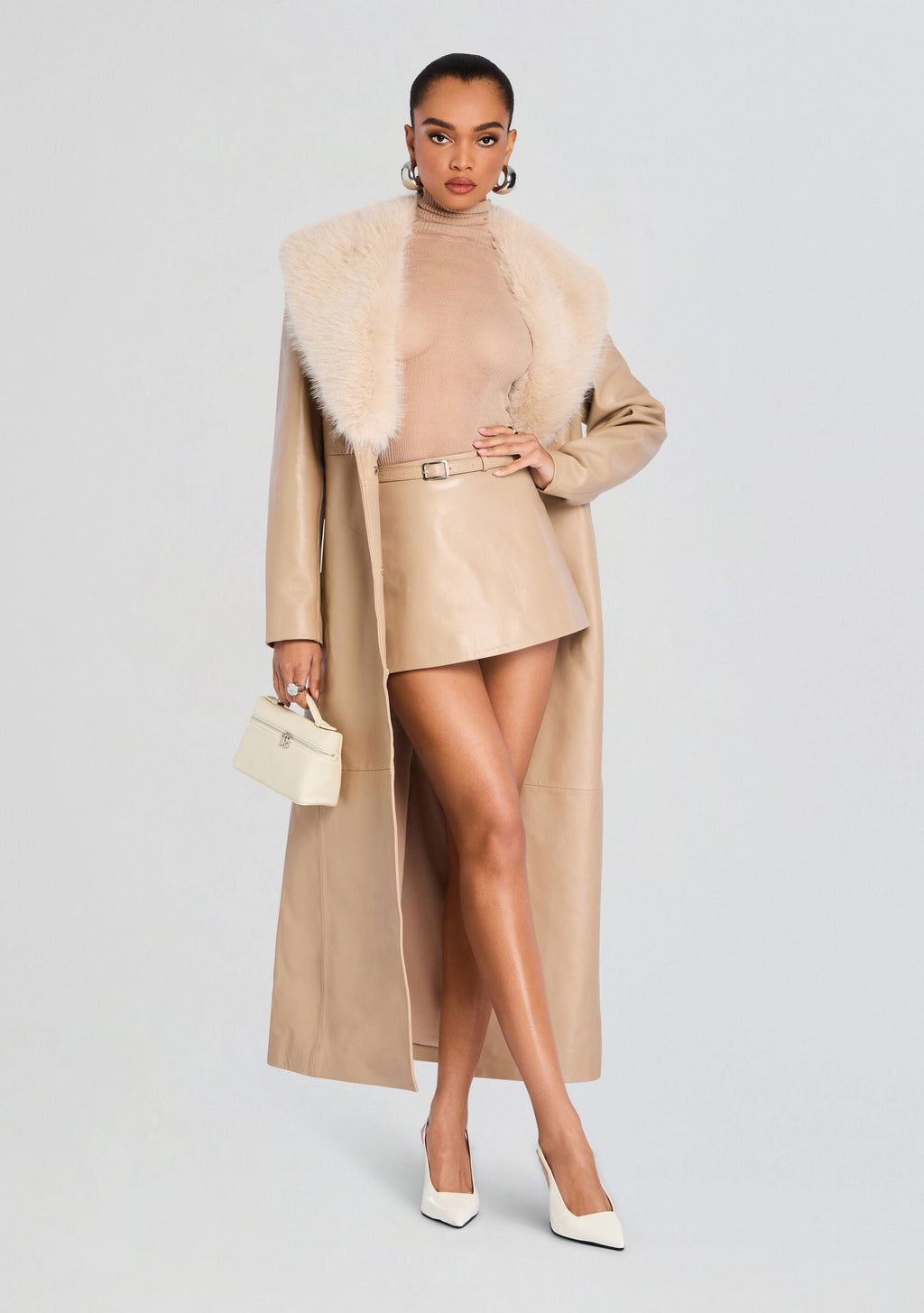 Nandie Leather Skirt