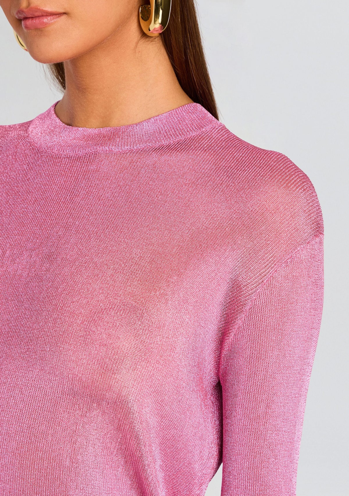 Hana Metallic Knit Top