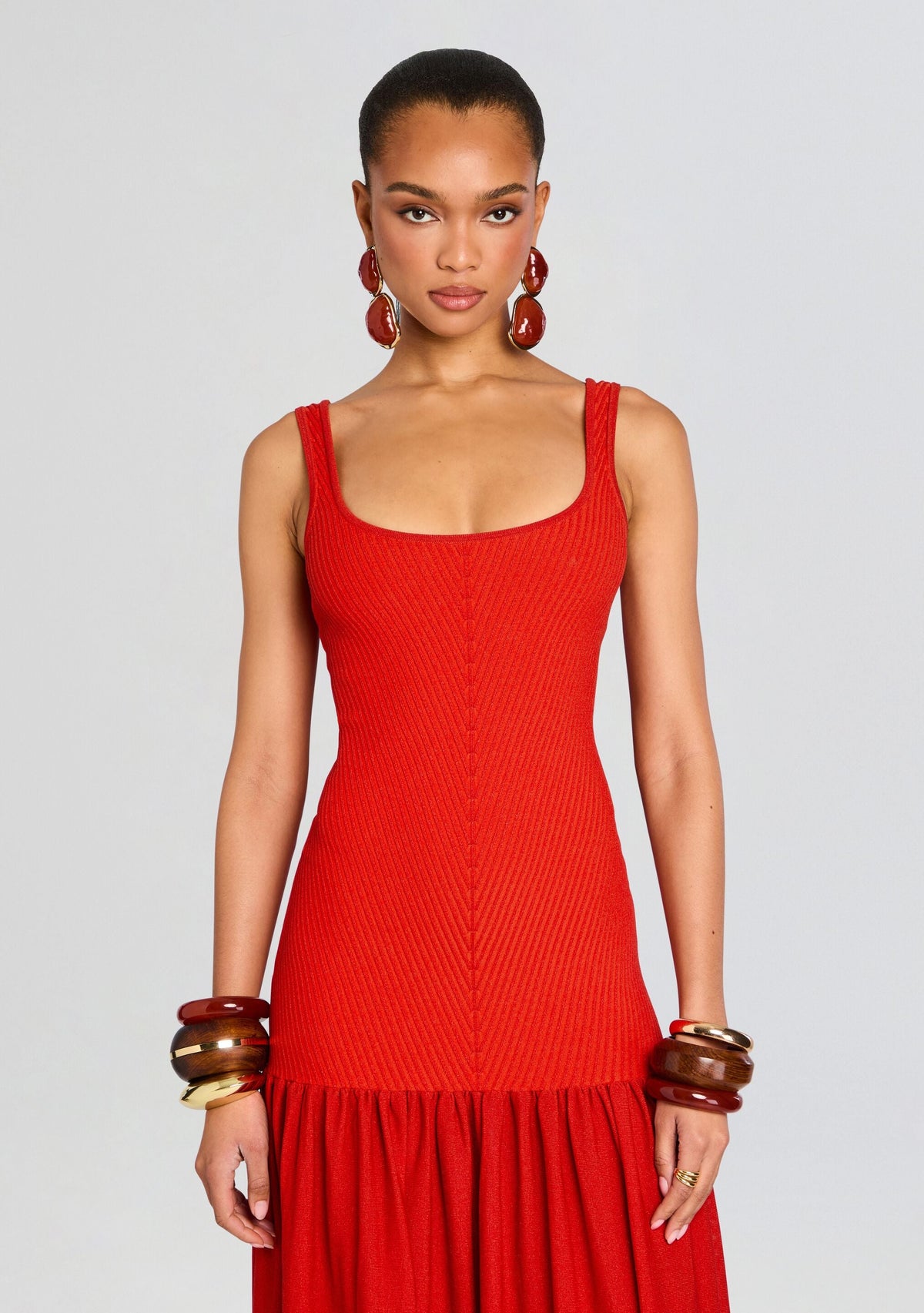 Kennedi Metallic Knit Dress