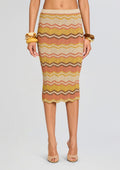 Ivey Metallic Crochet Skirt